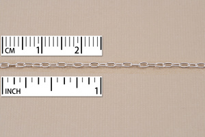 Chain & Clasps Silver Filled Finished Drawn Cable Chain, 16"